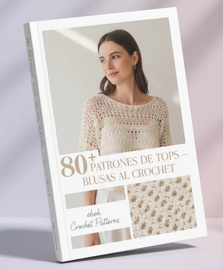 +80 Patrones de Tops y Blusas al Crochet