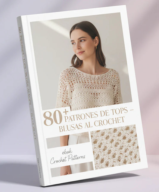 +80 Patrones de Tops y Blusas al Crochet